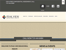 Tablet Screenshot of peakviewbh.com